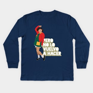 La niña Pe-Leona Kids Long Sleeve T-Shirt